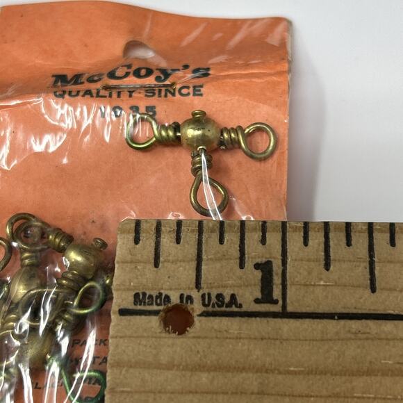 McCoys Fishing Swivels Size 1 and 3 Bundle 11pc Vintage Tackle USA NOS - Picture 3 of 9